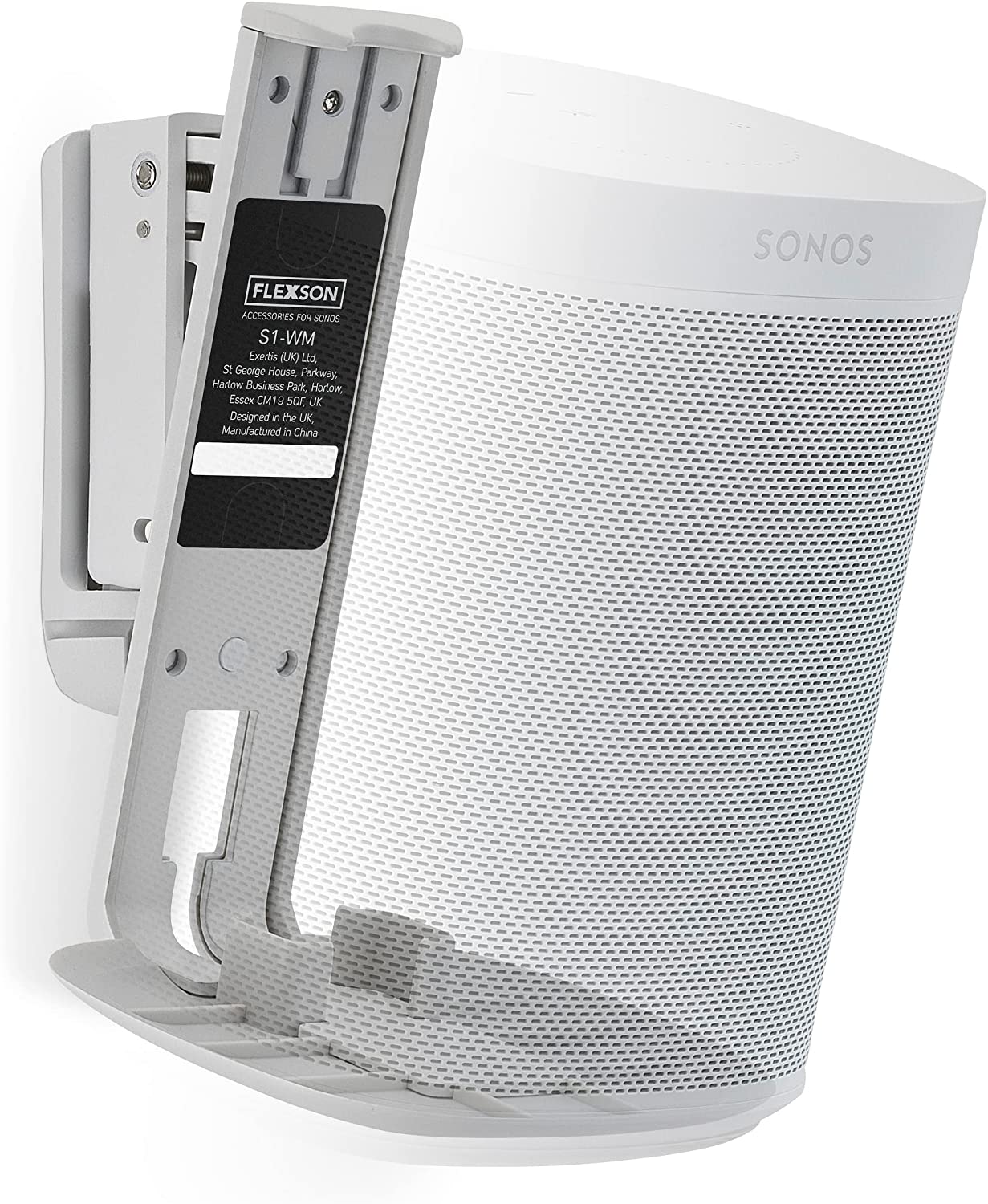 Flexson Tilt & Swivel Wall Mount / Bracket SONOS ONE / ONE SL / Play:1 - White