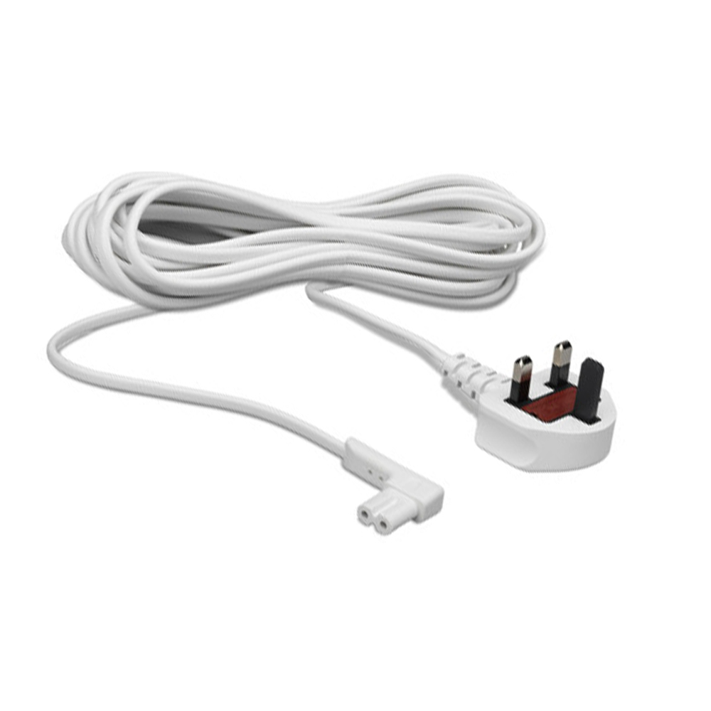 Flexson 5m Power Cable for Sonos One, One SL and Play:1 - White